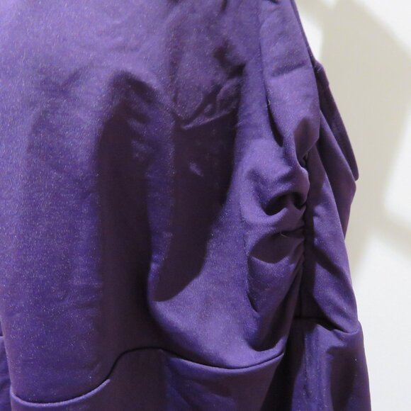 LANDS' END Adjustable Scoop Neck Flutter Tankini Top in Purple - Size 1X NWT - Picture 8 of 15